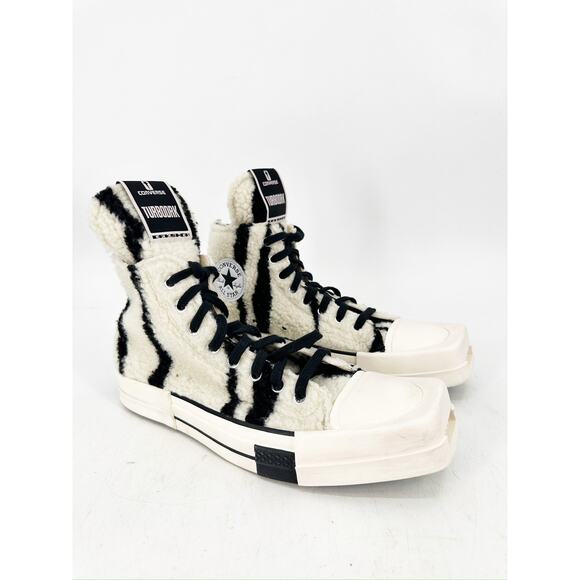 Converse x DRKSHDW Turbodrk Square-Toe Sneakers Black White - Picture 1 of 7